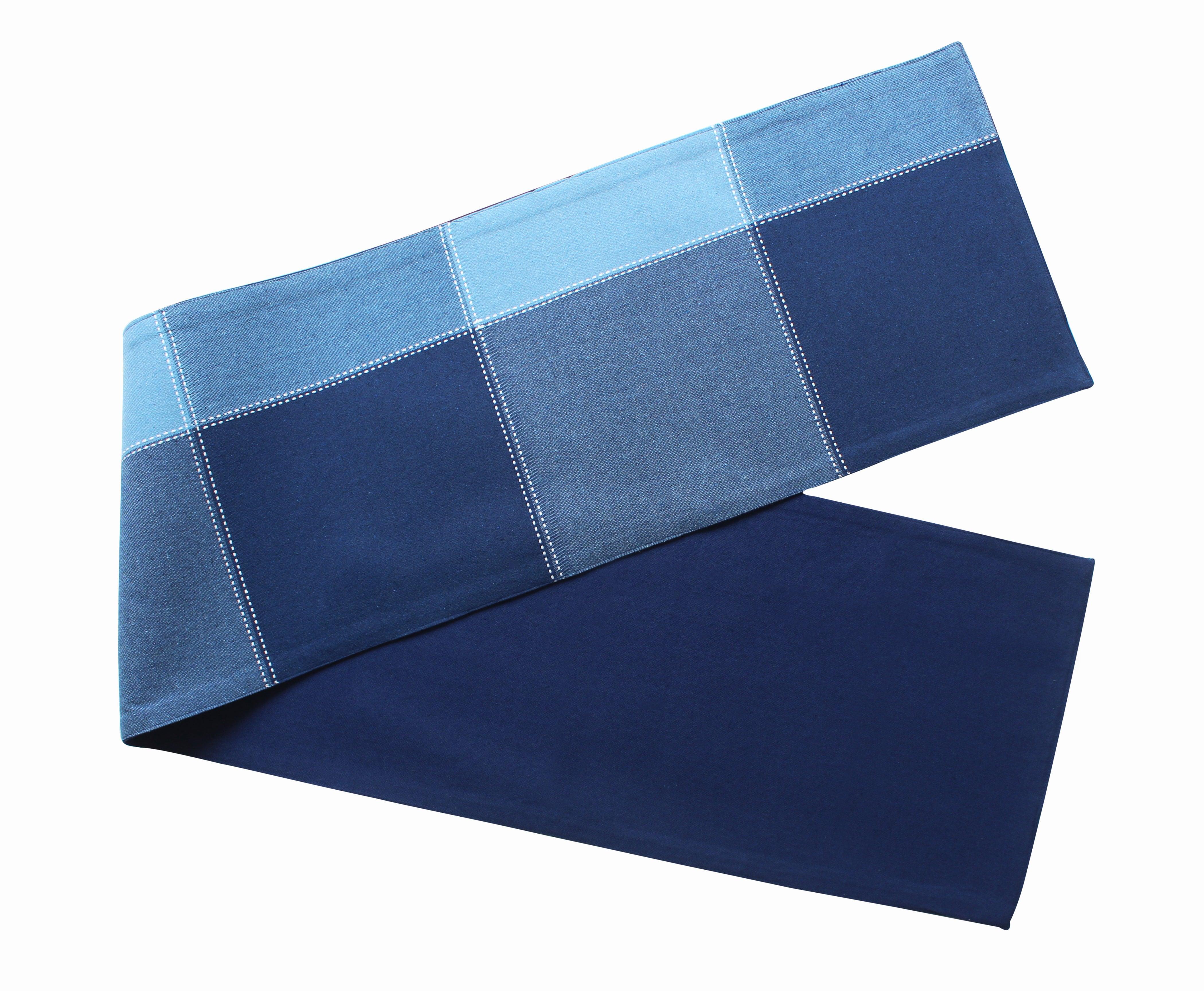 Cotton 4 Way Dobby Blue Table Runner