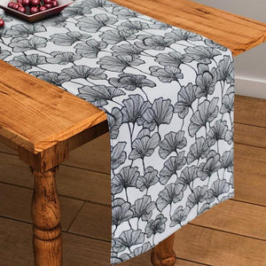 Cotton Single Leaf Black 152cm Length Table Runner Pack Of 1 freeshipping - Airwill
