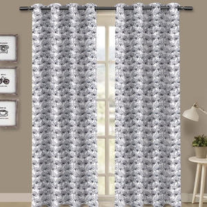 Cotton Single Leaf Black 7ft Door Curtains Pack Of 2 freeshipping - Airwill