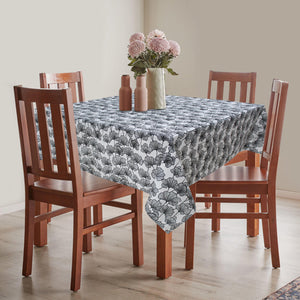 Cotton Single Leaf Black 4 Seater Table Cloths Pack Of 1 freeshipping - Airwill