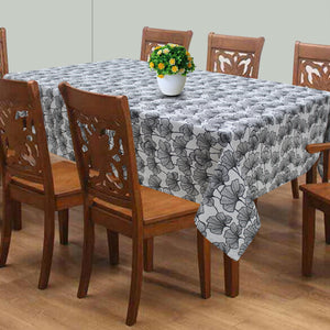 Cotton Single Leaf Black 8 Seater Table Cloths Pack Of 1 freeshipping - Airwill