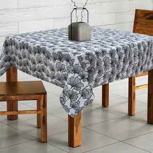 Cotton Single Leaf Black 2 Seater Table Cloths Pack Of 1 freeshipping - Airwill