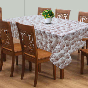 Cotton Single Leaf Brown 8 Seater Table Cloths Pack Of 1 freeshipping - Airwill