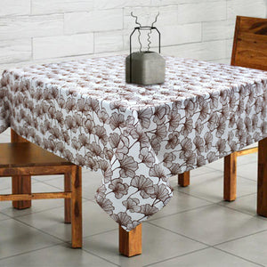 Cotton Single Leaf Brown 2 Seater Table Cloths Pack Of 1 freeshipping - Airwill
