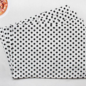 Cotton White Polka Dot Table Placemats Pack Of 4 freeshipping - Airwill