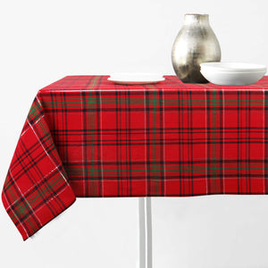 Cotton Xmas Big Red & Green Check  4 Seater Table Cloths Pack of 1 freeshipping - Airwill