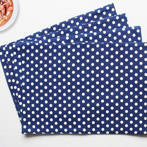 Cotton Blue Polka Dot Table Placemats Pack Of 4 freeshipping - Airwill