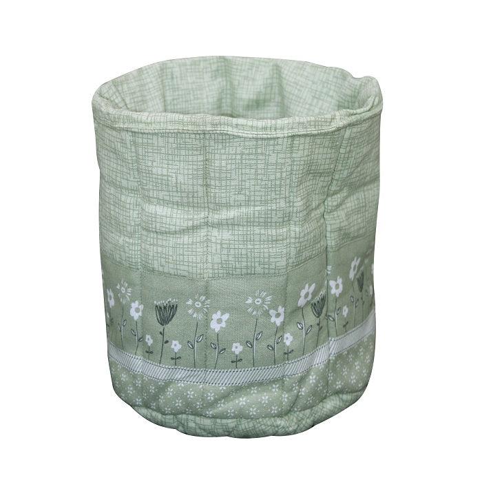 Cotton Green Flower Fruit Basket