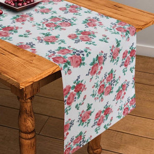 Cotton Small Pink Rose 152cm Length Table Runner Pack Of 1 freeshipping - Airwill