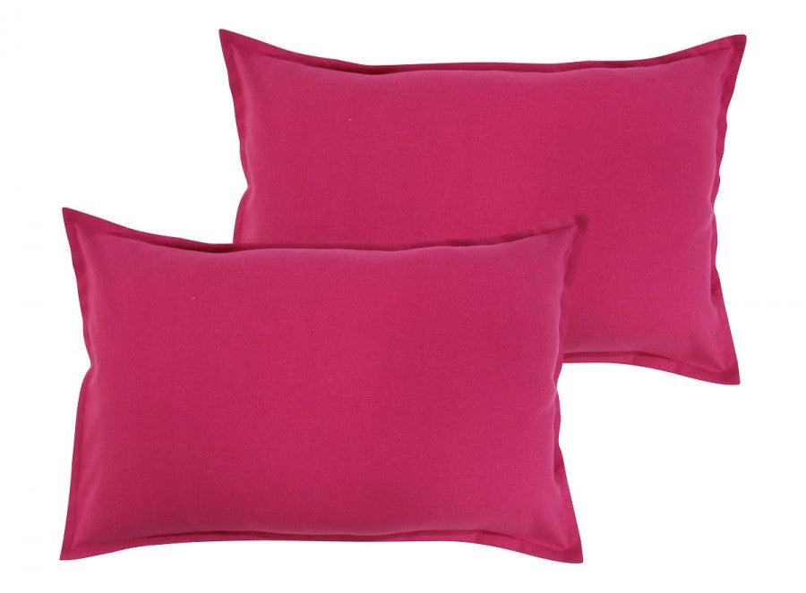 Cotton Solid Rose Pillow Covers Pack Of 2