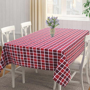 Cotton Xmas Check 4 Seater Table Cloths Pack Of 1 freeshipping - Airwill