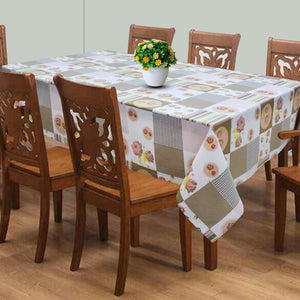 Cotton Check Floral 8 Seater Table Cloths Pack Of 1 freeshipping - Airwill