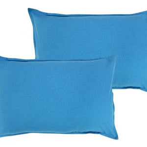Cotton Solid Turquoise Blue Pillow Covers Pack Of 2 freeshipping - Airwill