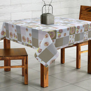 Cotton Check Floral 2 Seater Table Cloths Pack Of 1 freeshipping - Airwill
