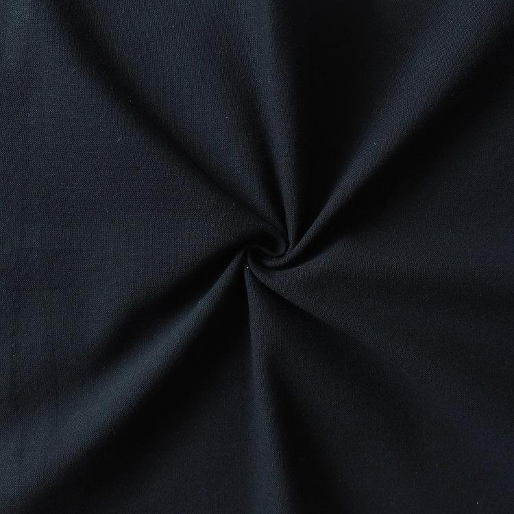 Cotton Solid Black 2 Seater Table Cloths