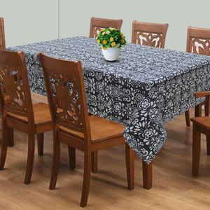 Cotton Grey Damask 8 Seater Table Cloths Pack Of 1 freeshipping - Airwill
