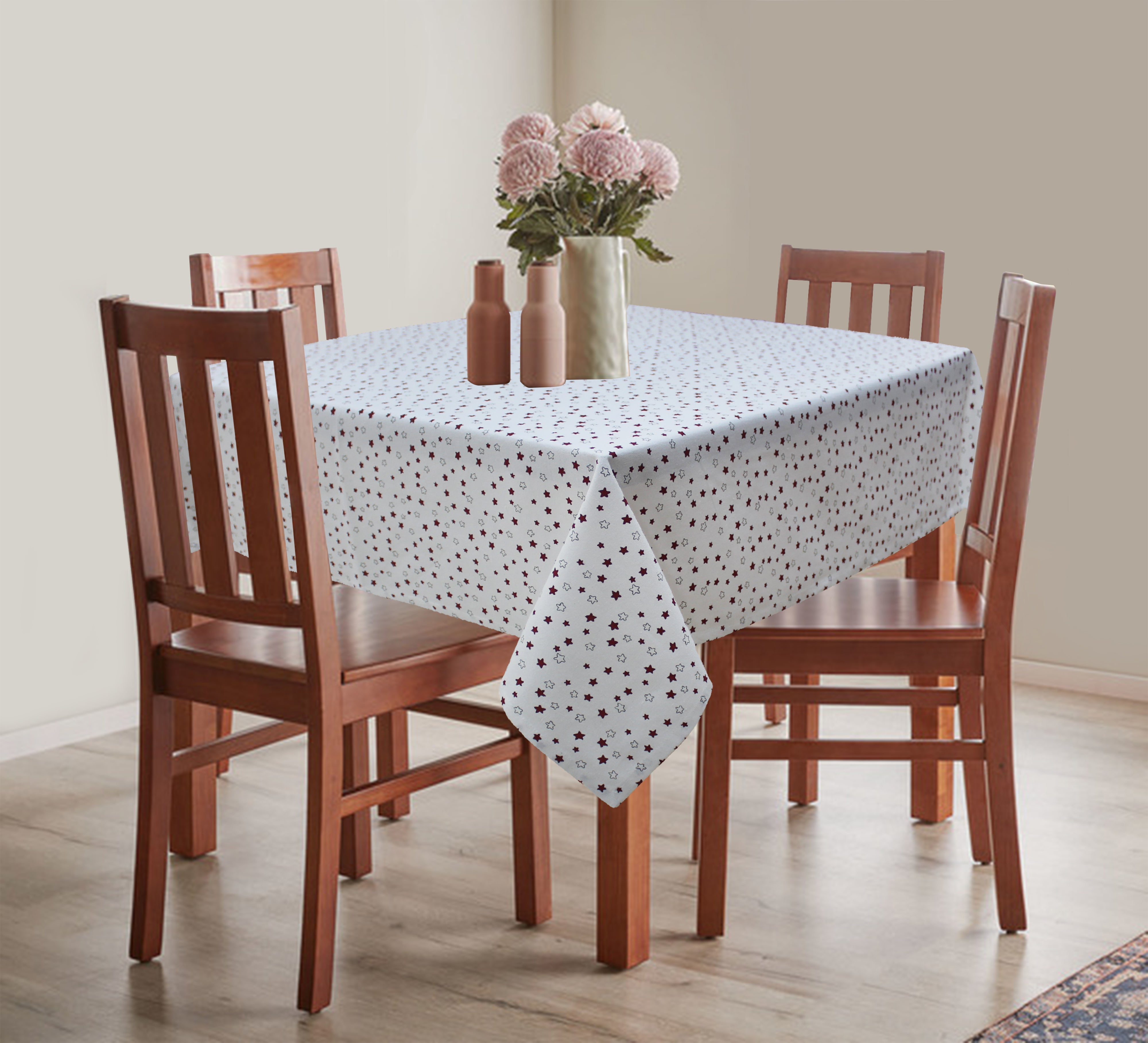 Cotton Ricco Star 8 Seater Table Cloths