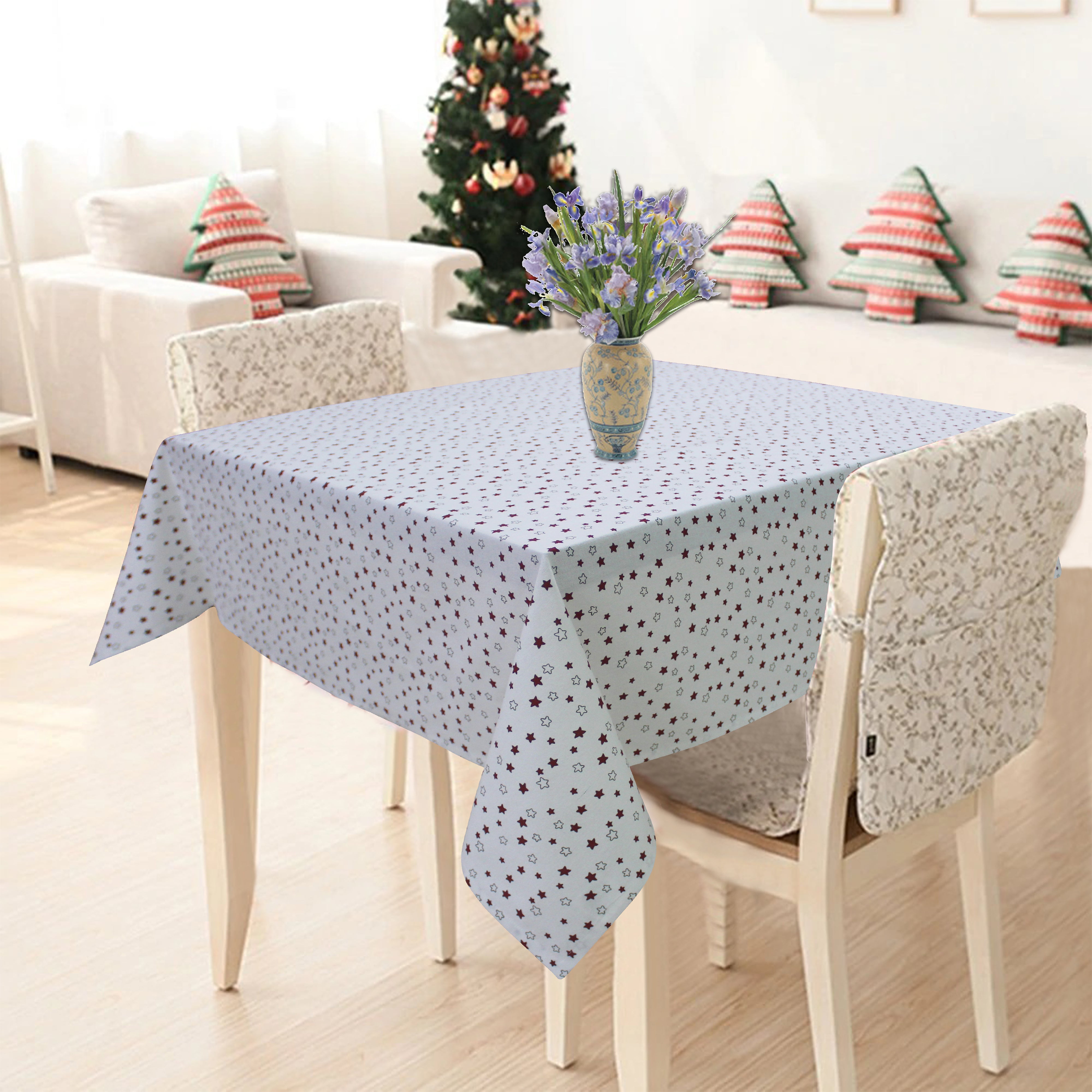 Cotton Ricco Star 4 Seater Table Cloths