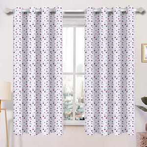 Cotton Ricco Star 5ft Window Curtains Pack Of 2 freeshipping - Airwill