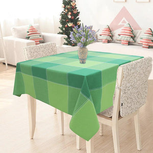 Cotton 4 Way Dobby Green 2 Seaters Table Cloths