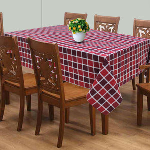 Cotton Xmas Check 8 Seater Table Cloths Pack Of 1 freeshipping - Airwill