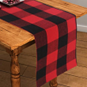 Cotton Big Check 152cm Length Table Runner Pack Of 1 freeshipping - Airwill