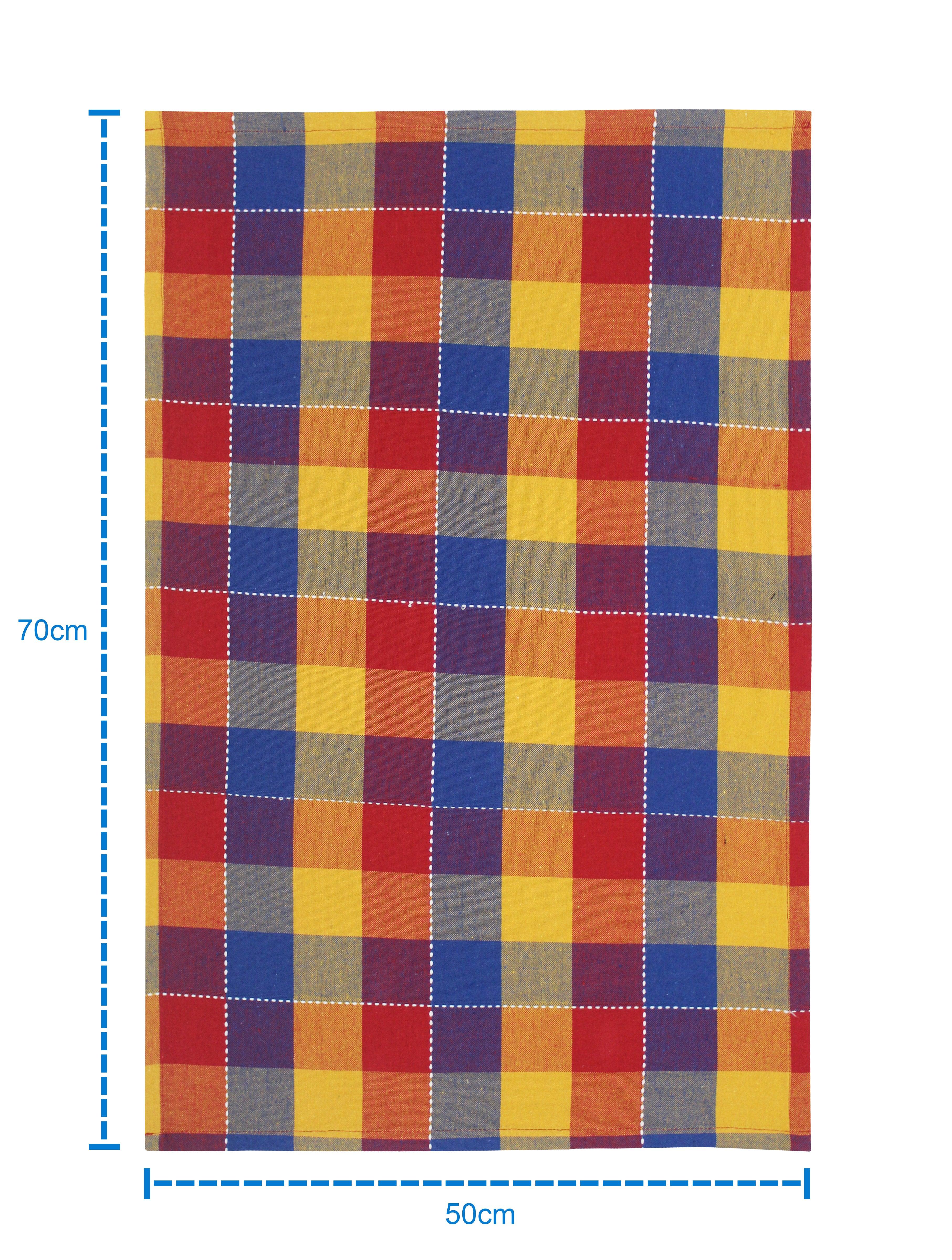 Cotton Adukalam Check Kitchen Towels Pack Of 4