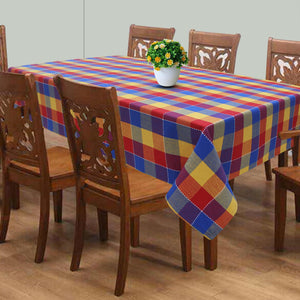 Cotton Adukalam Check 8 Seater Table Cloths Pack Of 1 freeshipping - Airwill
