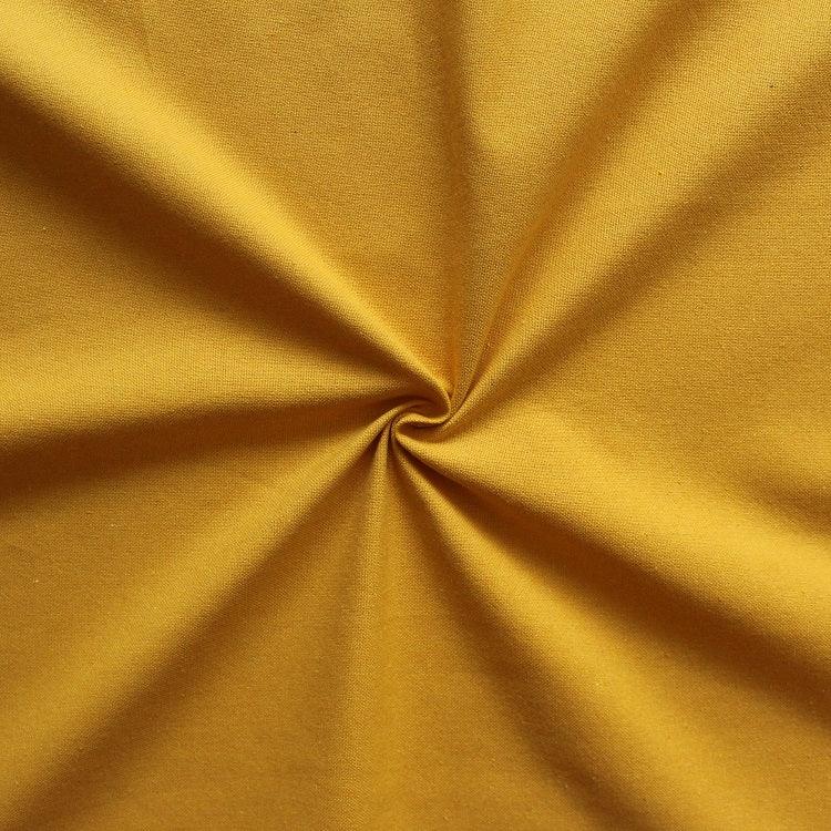 Cotton Solid Yellow 9ft Long Door Curtains Pack Of 2