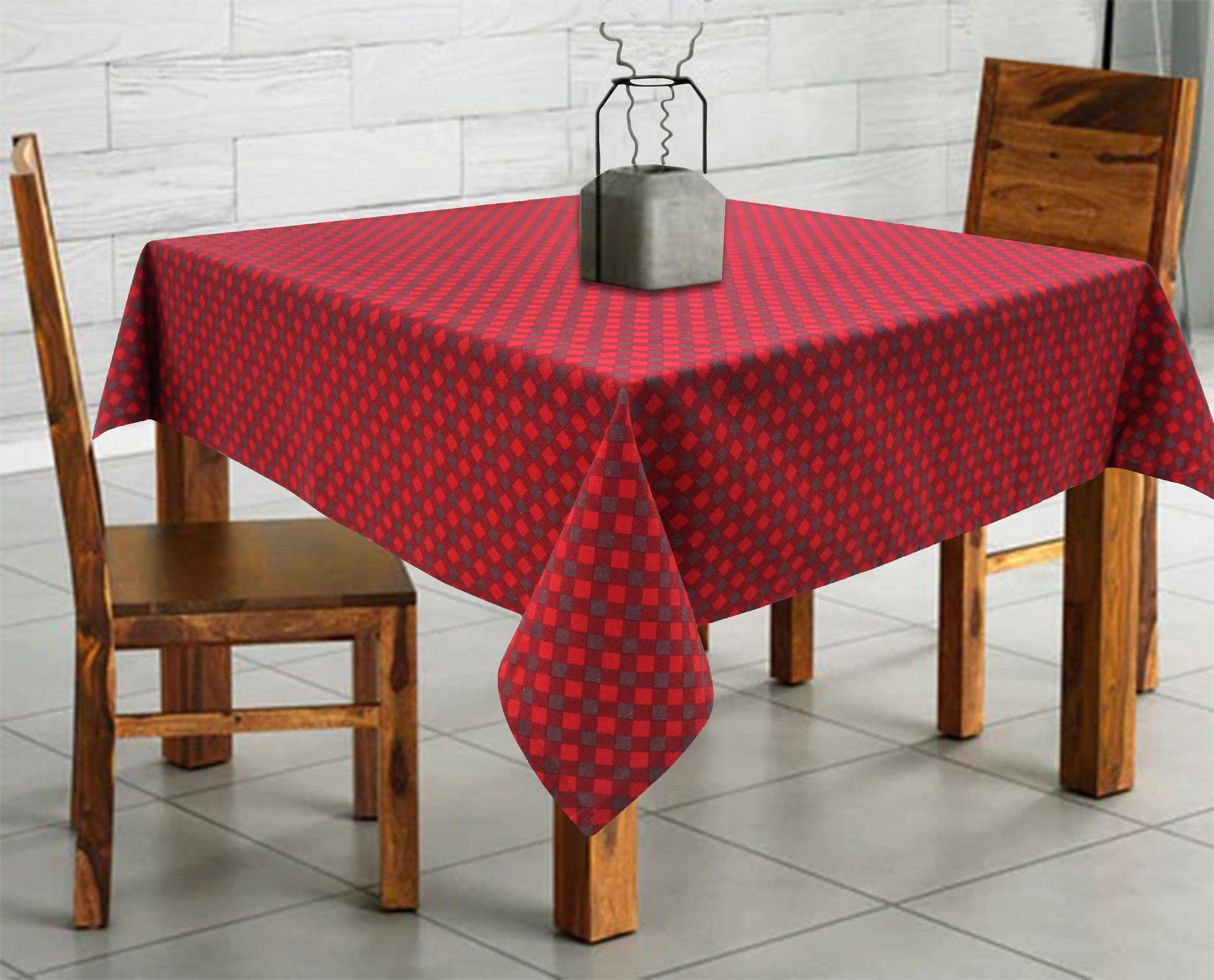 Cotton Buffalo Cross 2 Seaters Table Cloths