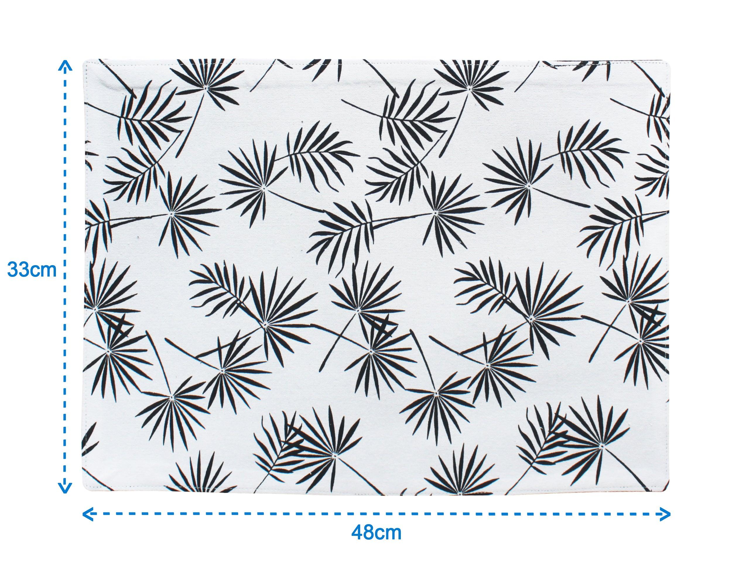 Cotton Neem Leaf Table Placemats Pack Of 4