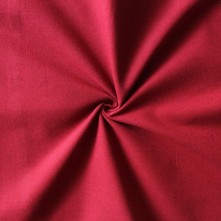 Cotton Solid Cherry Red Free Size Apron