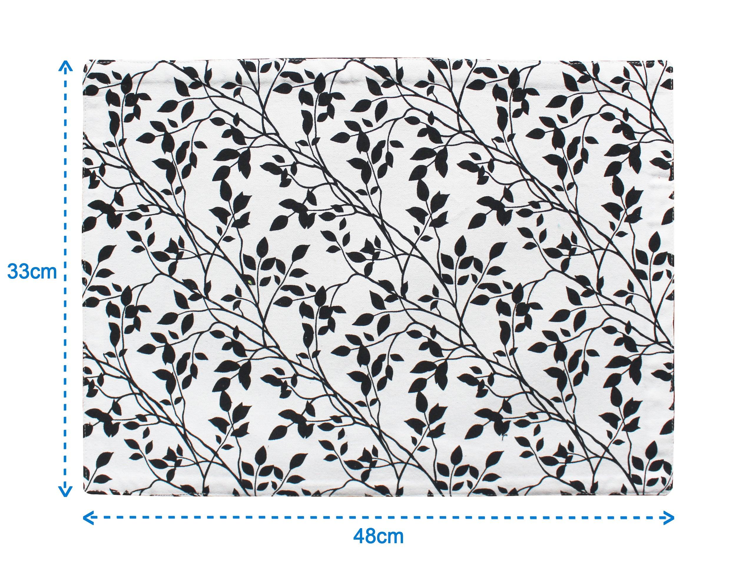 Cotton Small Leaf Table Placemats Pack Of 4