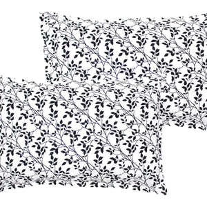Cotton Small Leaf Pillow Covers Pack Of 2 freeshipping - Airwill