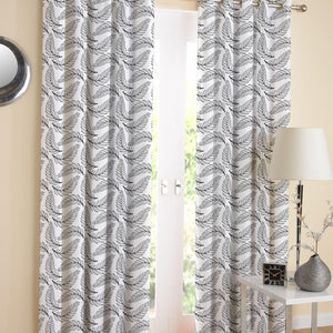 Cotton Wings Leaf Long 9ft Door Curtains Pack Of 2 freeshipping - Airwill