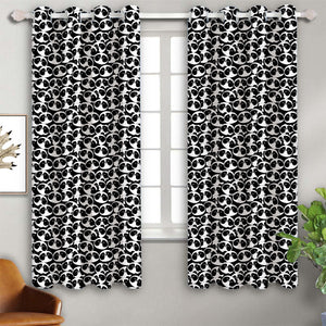 Cotton Panda Black 5ft Window Curtains Pack Of 2 freeshipping - Airwill