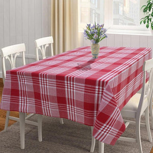 Cotton Track Dobby Red 4 Seater Table Cloths Pack Of freeshipping - Airwill