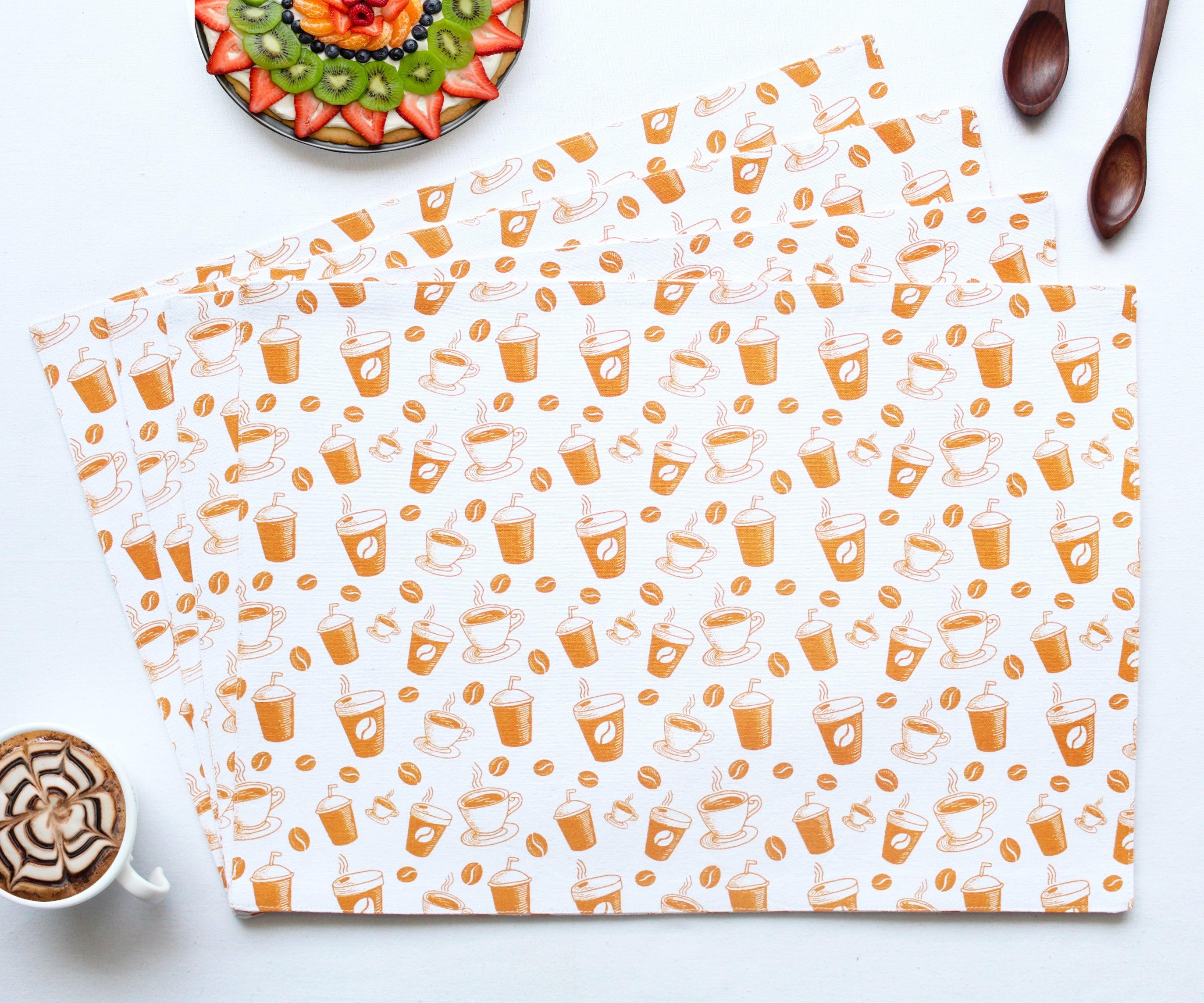 Cotton Cold Coffee Placemats Pack of 4