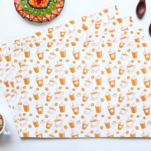 Cotton Cold Coffee Placemats Pack of 4 freeshipping - Airwill