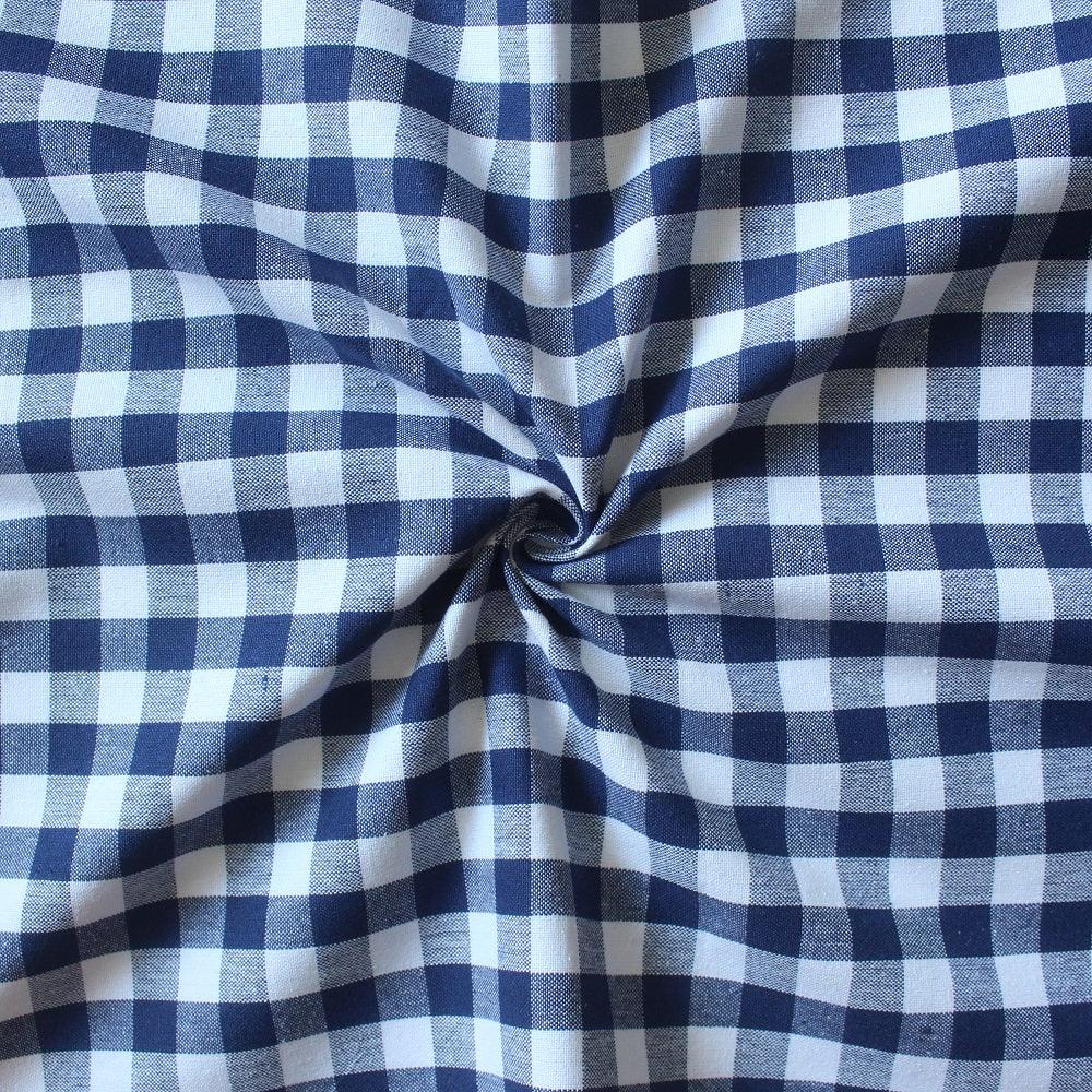 Cotton Gingham Check Blue 2 Seaters Table Cloths