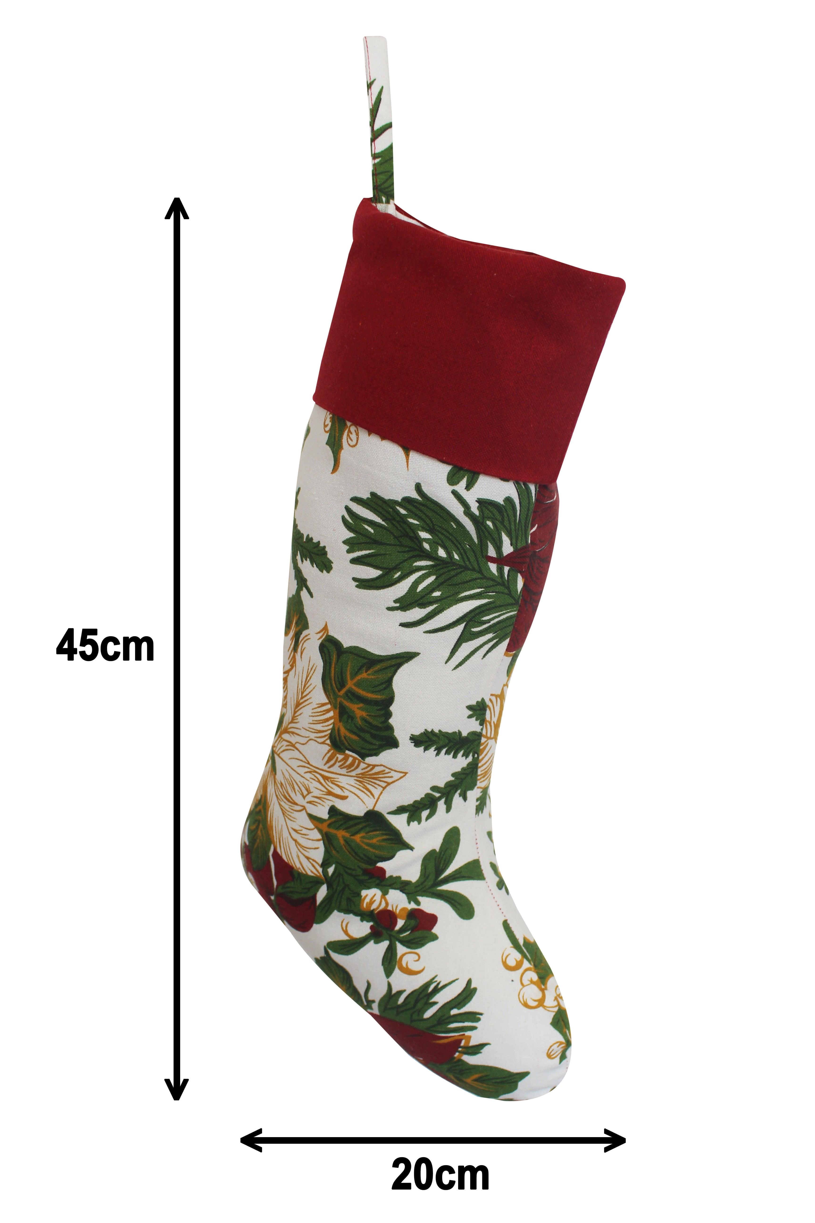 Cotton Xmas Designs Stockings Pack of 4