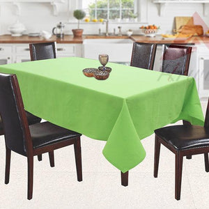 Cotton Solid Apple Green 6 Seater Table Cloths Pack Of 1 freeshipping - Airwill