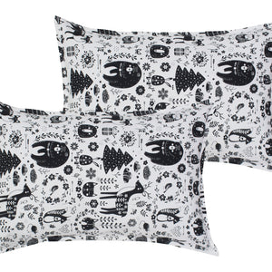 Cotton Wild Animals Pillow Covers Pack Of 2 freeshipping - Airwill