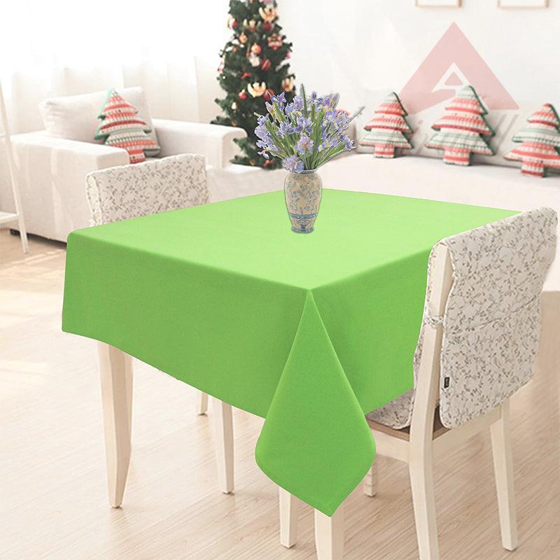 Cotton Solid Apple Green 2 Seaters Table Cloths