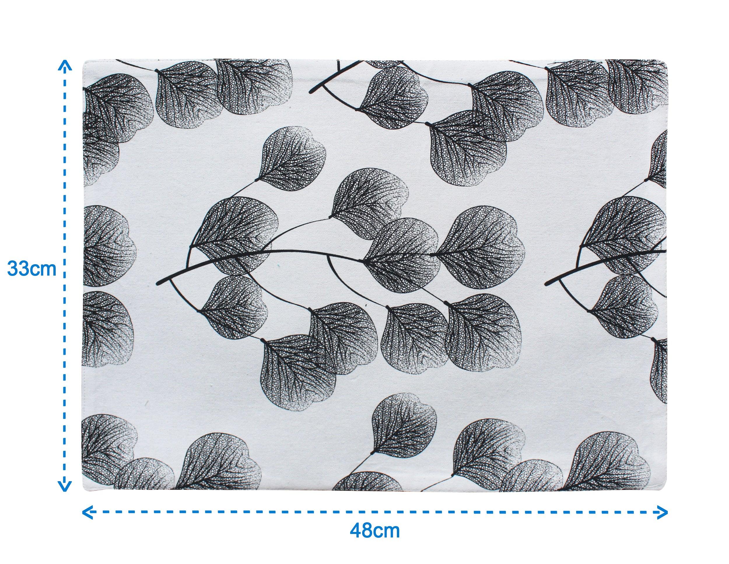 Cotton Root Leaf Table Placemats Pack Of 4