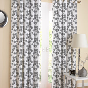 Cotton Root Leaf Long 9ft Door Curtains Pack Of 2 freeshipping - Airwill