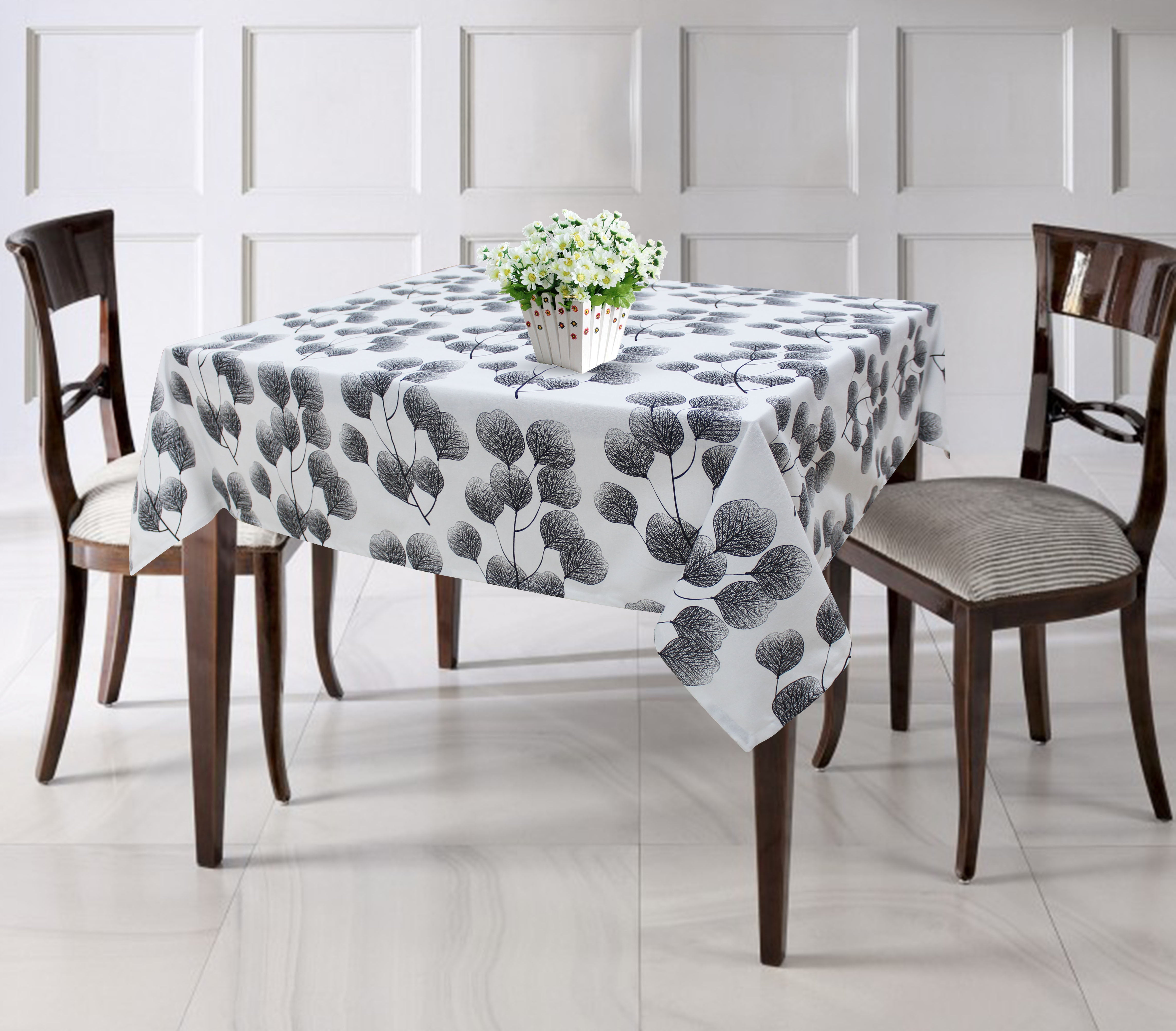 Cotton Root Leaf 6 Seater Table Cloths