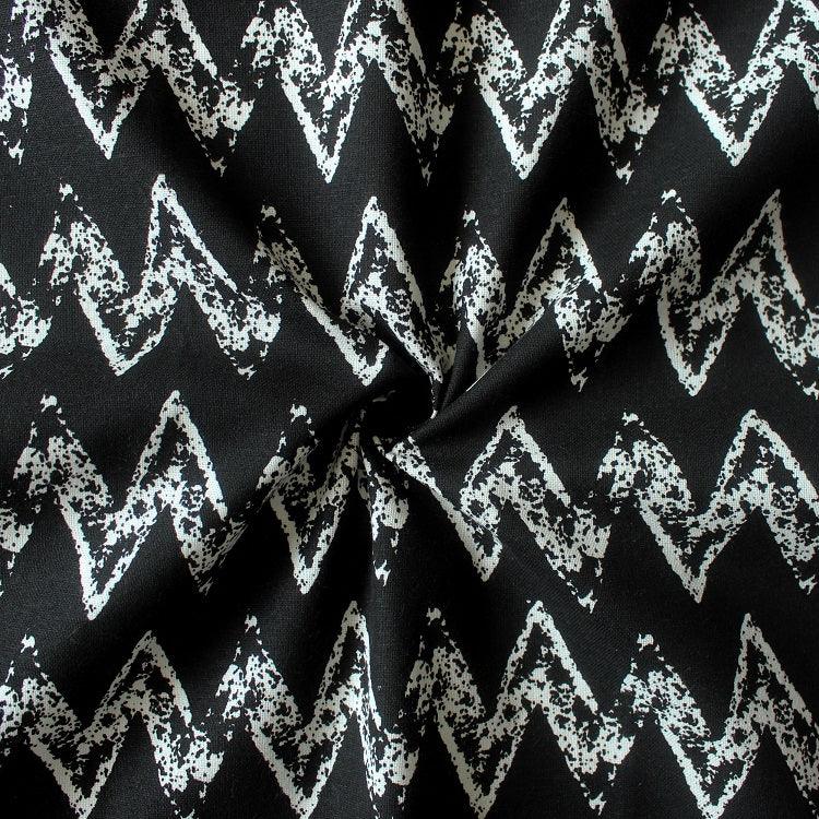 Cotton Black Zig-Zag Pot Holders Pack Of 3