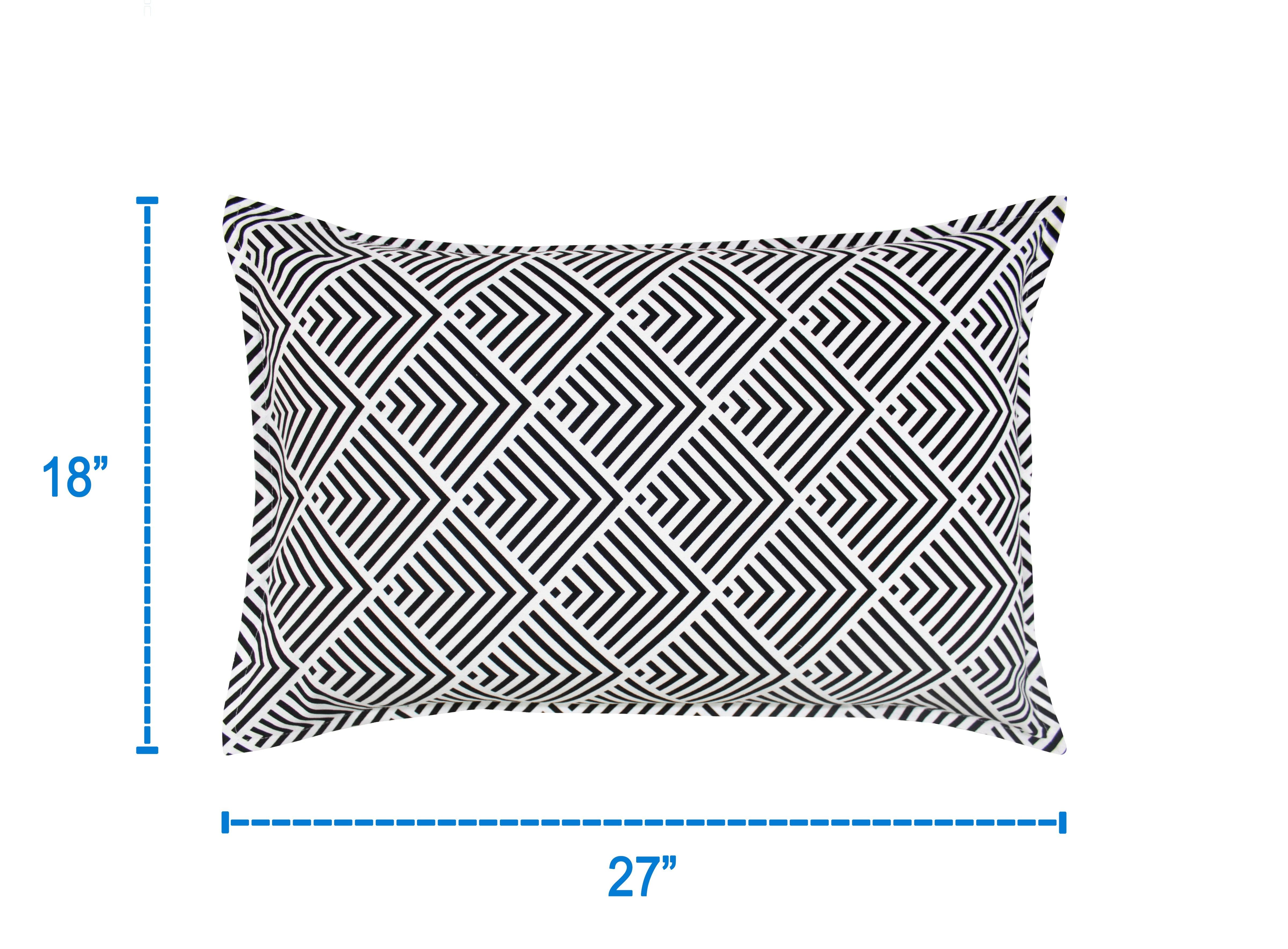 Cotton Diamond Check Pillow Covers Pack Of 2