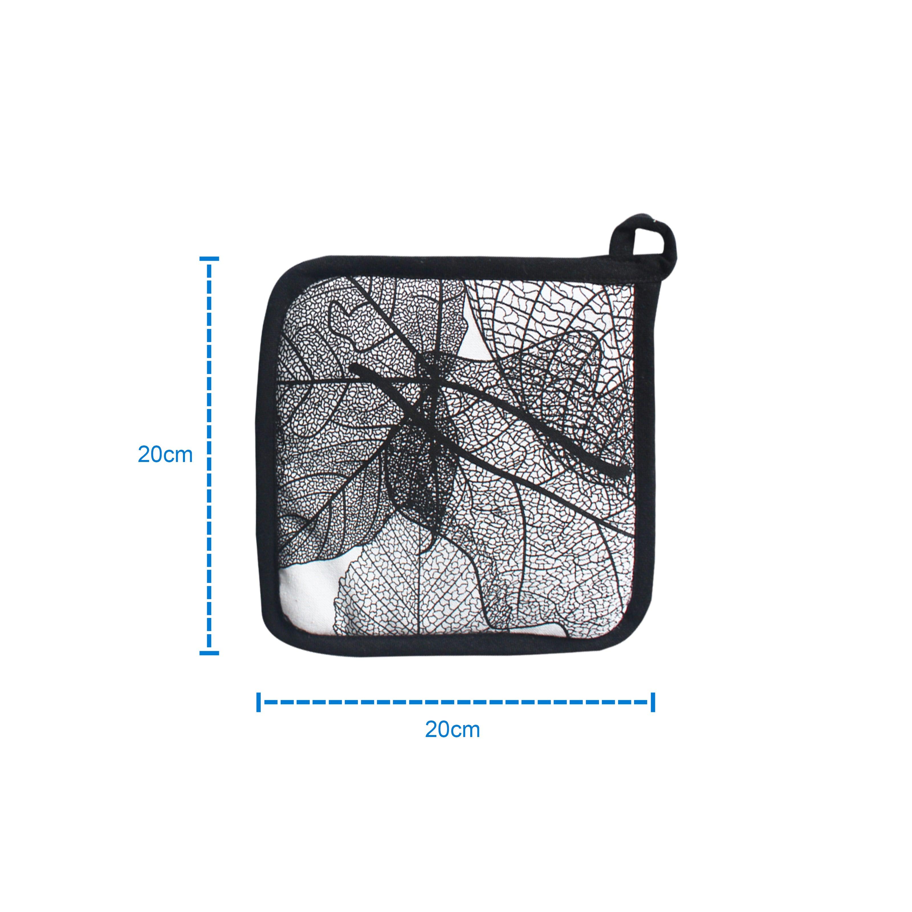 Cotton Palm Leaf Pot Holders Pack Of 3